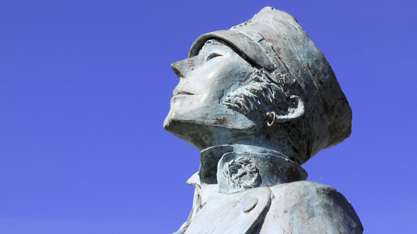 Statue at CIBDI, the Comic Strip Museum in Angoulême