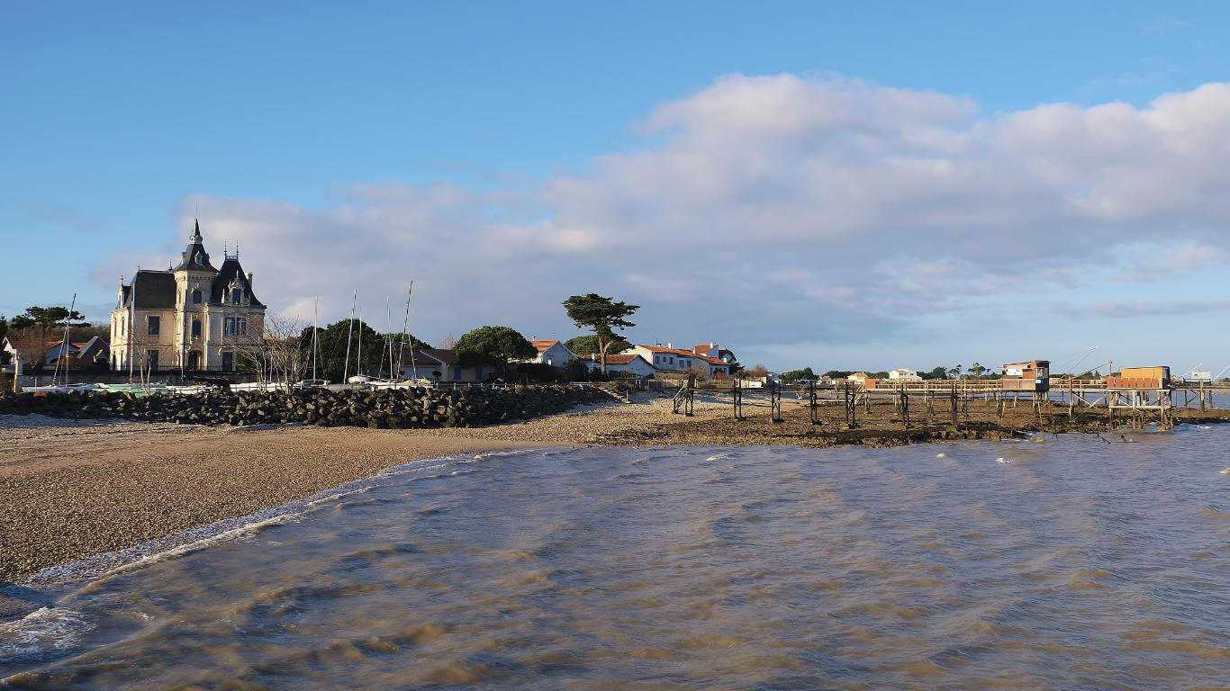 Beach of the seaside town Fouras