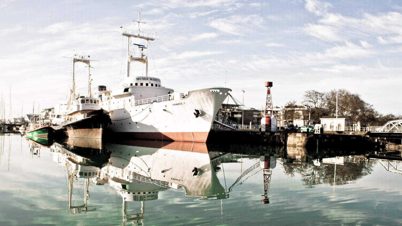 Meteorological frigate France 1 at Maritime Museum in La Rochelle