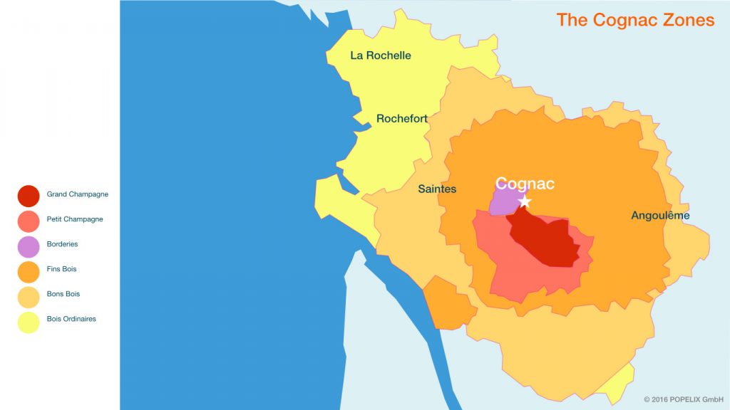 Infographic about Cognac Zones